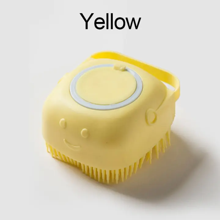 Cepillo de silicona suave para perro, Baño de mascotas, masaje, champú, cachorro, gato, lavado, aseo, ducha - 1