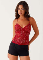 Camisola Sexy con lentejuelas bordadas para mujer, Top de verano, novedad de verano - details 13