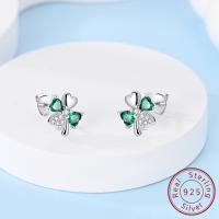 Pendiente de aro de plata de ley 925 para mujer, corazón, estrella, trébol, joyería de compromiso, regalo de boda - details 51
