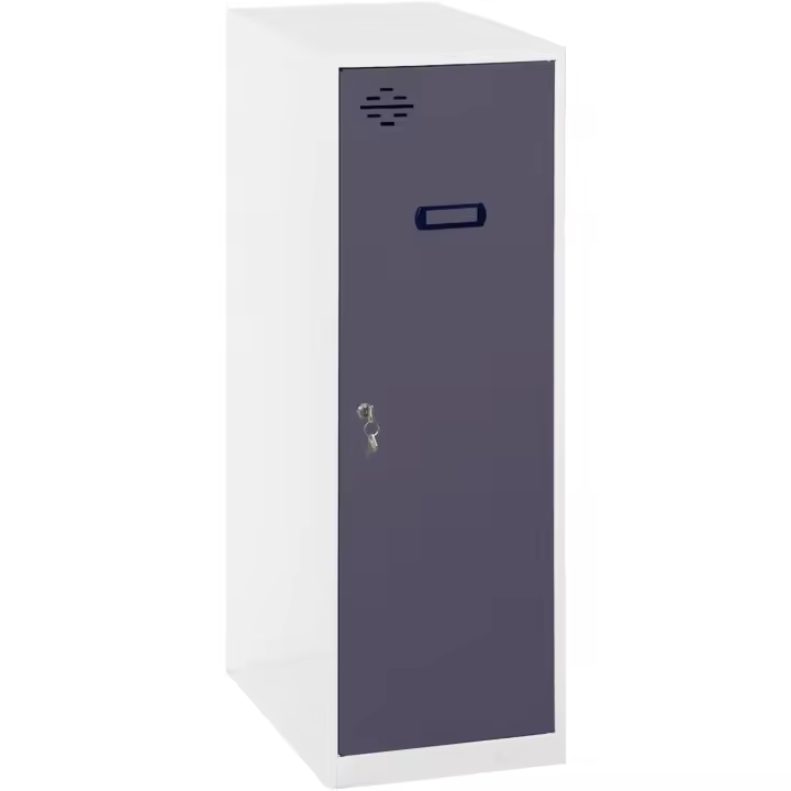 Pequeño Taquilla Vestuario de Metal 915x300x500 mm Incluye Llave Blanca/Antracita - 1