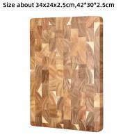 Tabla de cortar de empalme de madera de Acacia, tabla de cortar de madera antimoho a prueba de humedad, herramientas de cocina antideslizantes, tabla de cortar verduras - details 0