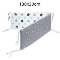 Ropa de cama de circunferencia de cama de bebé, barrera contra choques, barandilla de cuna, circunferencia de cama impresa anticolisión, Riel de cama de seguridad para niños, 130x30cm - details 4