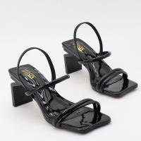 Zapatos de tacón alto con correa elástica y punta cuadrada de moda - details 5