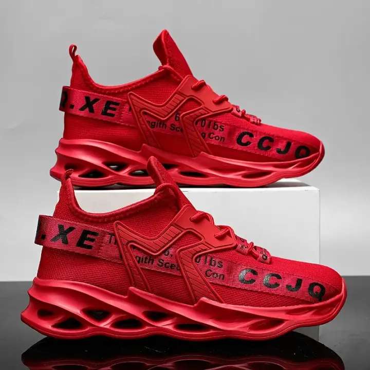 Zapatillas de correr para hombre, zapatos deportivos ligeros, clásicos, de malla, transpirables, informales, a la moda, 2025 - 1
