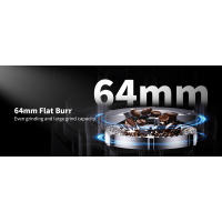 SHARDOR Professional 64mm Burr 100 configuraciones de molienda Cámara totalmente metálica, molinillo de café en grano con temporizador electrónico ajustable y - details 2