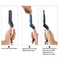 Cepillo de Alisa de Pelo de Alta Velocidad Profesional Herramienta de Peluquería Eléctrica Multifuncional para Hombres Enchufe Europeo Standard Certificado CE - details 6