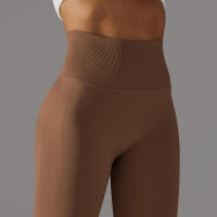 Leggings de yoga sin costuras para mujer, ropa deportiva de entrenamiento, pantalones deportivos de cintura alta - details 17