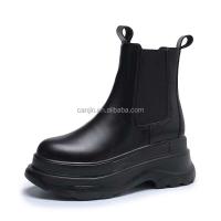 Modelo de llegada: tacones altos de marca para mujer, piel Oxford, botas Chelsea, precio bajo de invierno para mujer - details 1