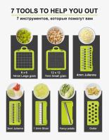 Cortador Multifuncional de Verduras con Cuchilla de Acero Para Batatas Frutas Pulpa de Carne Cortador de Queso Gadgets de Cocina - details 1