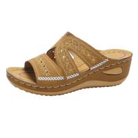 Zapatillas de tacón de cuña para mujer, zapatos informales de verano - details 5