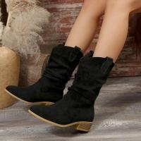 Ots de tacón apilado para mujer, ots altos de estilo caliente, de moda, talla grande - details 1