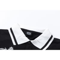 Polo holgado estilo americano Stussy, pareja Dragon Year edición limitada    Camiseta de manga corta con estampado clásico bordado para hombre, camiseta estilo HIP-HOP rock de skate High Street - details 3