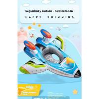 Barco Pirata Para Niños Anillo De Natación Asiento De Avión Con Pistola De Agua Piscina Agua Flotante Juguetes Montar Bote Inflable - details 0