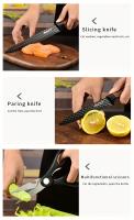 Juego de cuchillos de cocina de 6 piezas, especial de chef, cuchillo para cortar verduras, cuchillo para cortar huesos, cuchillo para frutas, tijeras multiusos y cuchillo para frutas, juego de cuchillos de cocina saludables adecuados para el hogar, cocina - details 10