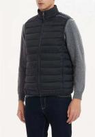 Chaqueta acolchada de plumón de pato para hombre con cuello alto, chaqueta cálida sin mangas de invierno, chaleco de algodón - details 1