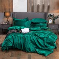 Funda de Edredón de Seda Imitación de Satén Tapete para Cama Conjunto de Textiles Domésticos Europeos y Americanos Funda de Almohada de Tamaño King 240x220 - details 6