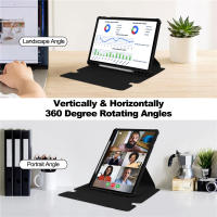 Funda con teclado para Samsung Galaxy Tab S9 Plus, carcasa con rotación de 360 grados, soporte para bolígrafo S, SM-X810 de 12,4 pulgadas - details 3
