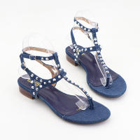 Nuevos zapatos planos de mezclilla con tachuelas para mujer - details 5