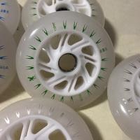 2 Piece Led Bright PU Inline Speed skate Flash rollers Rodas 100mm 110mm Scooter Roller Ruedas inline Skating wheels - details 6