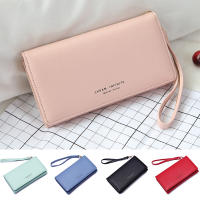Cartera larga para mujer, bolso multifuncional de PU de 2 pliegues con correa para la muñeca extraíble para tarjeta de billete, teléfono inteligente - details 7
