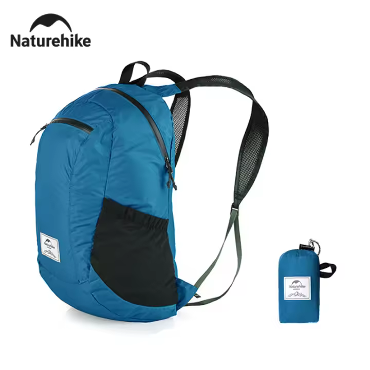 Mochila de camping Naturehike 18L ultraligera e impermeable de nylon plegable para hombres y mujeres, deporte y viaje - 1