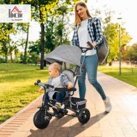 Triciclo para Bebés 6 en 1 Evolutivo con Toldo Plegable, Mango de Empuje, Cinturón de Seguridad, Cesto de Carga 25kg Deportes y Aire Libre - details 28