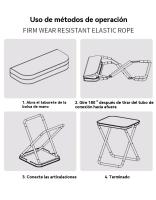 Silla plegable ligera multifunción familiares party camping al aire libre - details 9