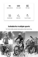 Guantes de invierno de dedo completo, manoplas de ciclismo Themal, a prueba de golpes, engrosados, SBR, Gel de Palma, antideslizantes, pantalla táctil, bicicleta - details 1