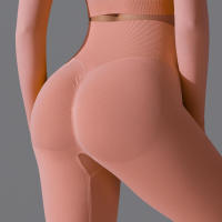 Pantalones deportivos lisos para mujer con elevación, ropa de yoga, leggings de gimnasio, entrenamiento para mujer, leggings sin costuras para mujer - details 22