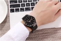 Moda de lujo premium para hombres Reloj Estilo de negocios Movimiento de calendario Correa de acero inoxidable Reloj de pulsera de cuarzo deportivo impermeable al aire libre - details 5