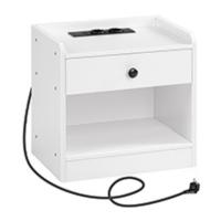 Mesa Auxiliar Alta, Mesita de Noche, Mesita de Teléfono de Estilo Industrial con Estante Metálico Ajustable, Adecuada para, Pasillos de Oficinas, Salas de Estar - details 4