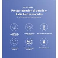 Azul clip de pelo liso ancho casa rizador de alisar el poder portapapeles esponjoso ajuste de temperatura de varias velocidades - details 2