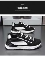 Los zapatos deportivos y de ocio de malla blanca transpirable de invierno para hombre se pueden colocar con logotipos - details 6