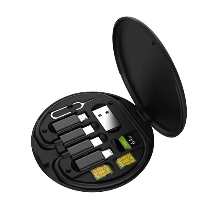 Kit de adaptador de carga rápida multifunción, 60W, tipo C, Micro USB para iPhone, Samsung, OTG, Cable de datos - 1