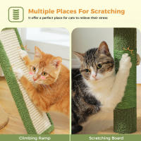 PAWZ Road Árbol para gatos en forma de cactus con amplio condominio, hamaca acogedora, torre de varios niveles, rascadora para gato de interior, juguetes para gatitos - details 4