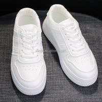 Nuevo 2025 zapatos para caminar informales blancos, marca de calzado deportivo para niñas de baja altura - details 7