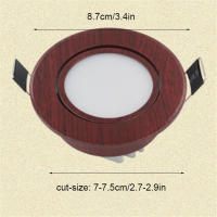 Luces led empotradas de madera modernas, 3W, 5W, para techo, sala de estar, dormitorio, fondo, baño, downlights de madera ajustables - details 1