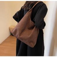 Bolso de hombro de gamuza de gran capacidad para mujer, bolso de viaje informal Simple, bolsos Retro, Otoño e Invierno - details 14