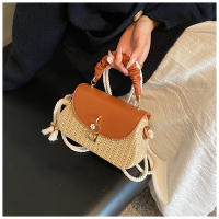 Bolso de mano de paja de moda para mujer, bolso de hombro tipo bandolera de cuerda de alto valor, novedad de verano - details 7