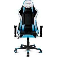 Gaming Profesional, reposabrazos ajustables 2D, pistón clase 4, giratoria, mecanismo de mariposa, cojín lumbar y cervical, color negro/blanco/azul - details 0