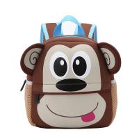 Mochilas escolares de animales para niños pequeños, morral Escolar de neopreno con dibujos de monos en 3D, para guardería - details 4