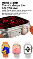Reloj inteligente con pantalla HD de 2,3 pulgadas, dispositivo con 7 correas intercambiables y auriculares, Bluetooth, llamadas, música, juegos - details 11