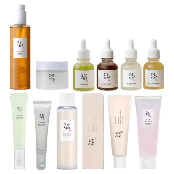 Set de cuidado de la piel de belleza probiótica de arroz coreano, crema para ojos con esencia facial, protector solar, aceite limpiador tonificante exfoliante para varios - 1