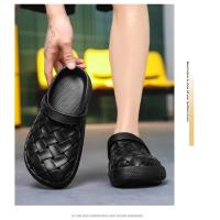Chanclas de verano para Hombre, zapatillas antideslizantes para exteriores, sandalias de playa ligeras informales, zapatillas para el hogar, Pantuflas deslizantes para estudiantes para Hombre - details 8