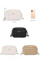 Tendencia Femenina 2025 Nuevo Bolso de Hombro y Bandolera con Cadena y Rombo para Uso Diario - details 2