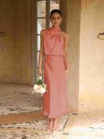 2025 Primavera/Verano Satén Mujer con elegancia elegante, lujo francés, vestido de noche ligero - details 15