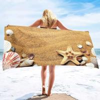 Toallas de baño sin arena de concha, toalla de Spa de playa, suave, absorbente, de gran tamaño, de secado rápido para piscina - details 16