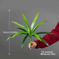 Planta de Magnolia Artificial Trópico Dragón Barba Hojas de Orquídea Falsas - details 7