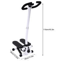 Stepper de fitness, stepper arriba-abajo con manillar, swing stepper, máquina de ejercicios con bandas de resistencia, capacidad de carga 150 kg, equipo deportivo stepper para el hogar, oficina, sala de estar, gimnasio - details 2