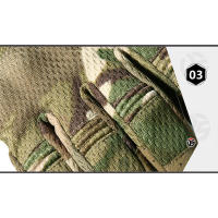 Guantes tácticos de camuflaje con pantalla táctil y dedos para Paintball, bicicleta, tiro, motocicleta, Airsoft, deportes de combate, antideslizantes para hombres - details 7